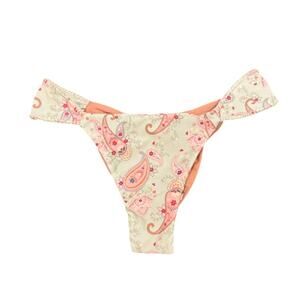 Capitanna Women Mia Paisley Ruched Bikini Bottom - Size M